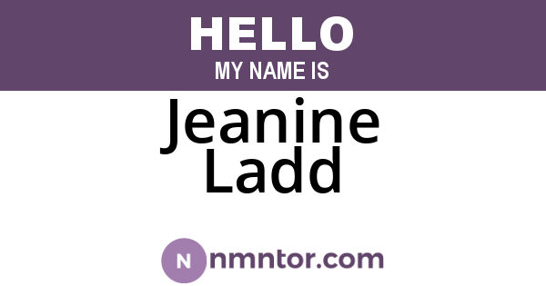 Jeanine Ladd