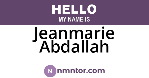 Jeanmarie Abdallah