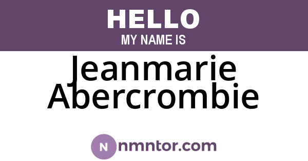 Jeanmarie Abercrombie