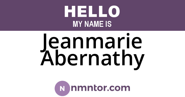 Jeanmarie Abernathy