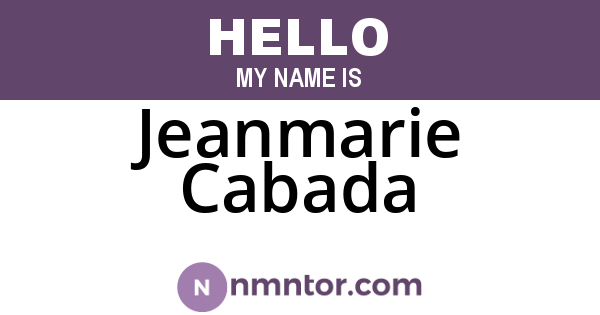 Jeanmarie Cabada