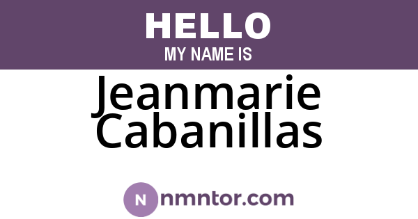 Jeanmarie Cabanillas