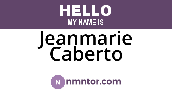 Jeanmarie Caberto