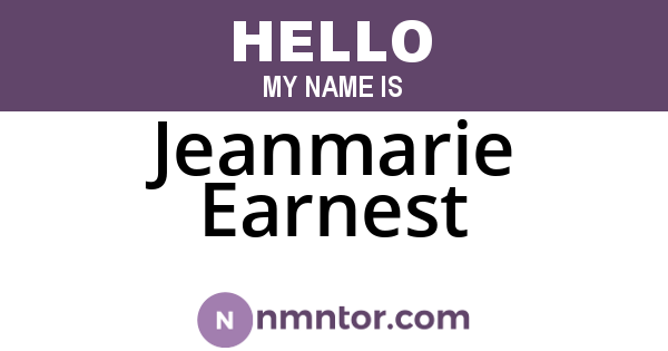 Jeanmarie Earnest