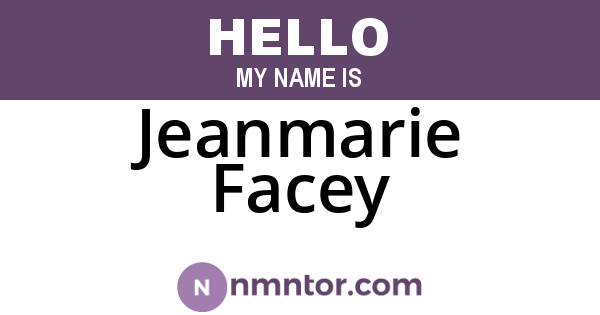 Jeanmarie Facey