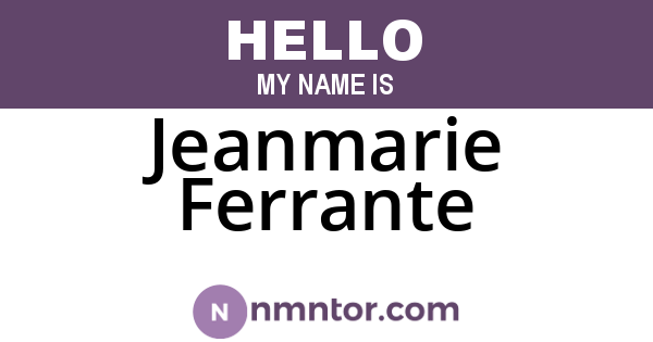 Jeanmarie Ferrante