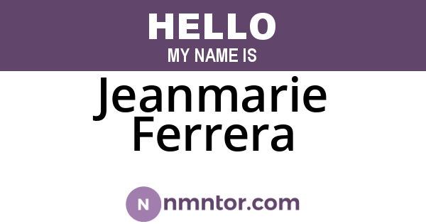 Jeanmarie Ferrera