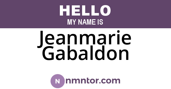 Jeanmarie Gabaldon