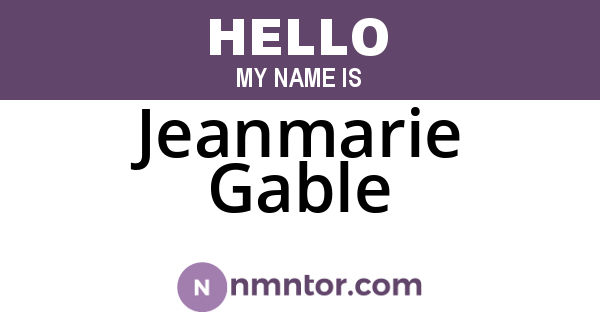Jeanmarie Gable
