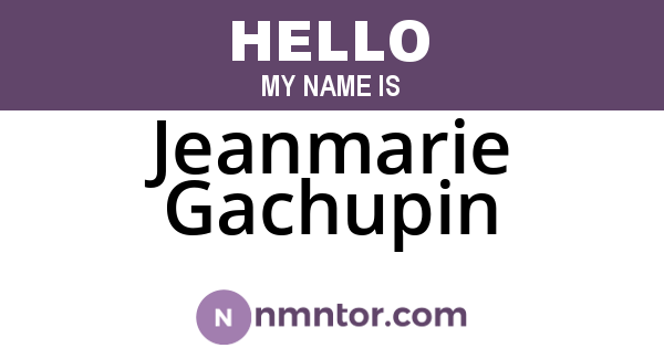 Jeanmarie Gachupin