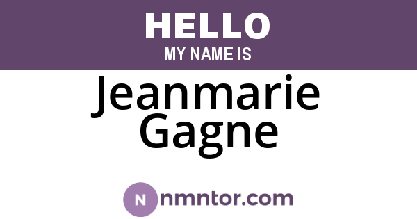 Jeanmarie Gagne