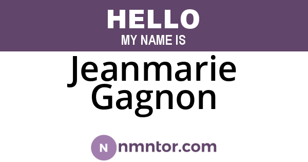 Jeanmarie Gagnon