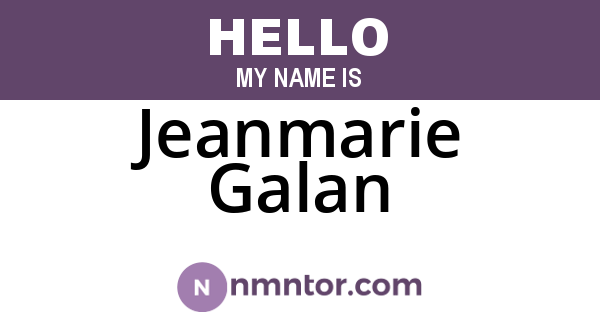 Jeanmarie Galan
