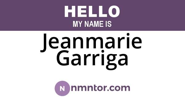 Jeanmarie Garriga