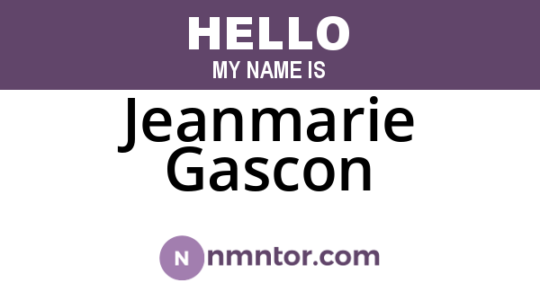 Jeanmarie Gascon