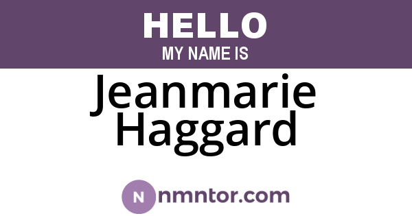 Jeanmarie Haggard