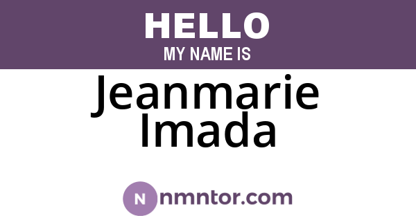 Jeanmarie Imada