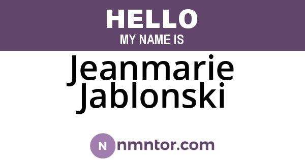 Jeanmarie Jablonski