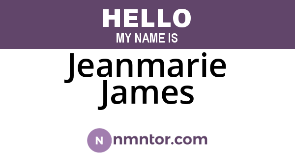Jeanmarie James