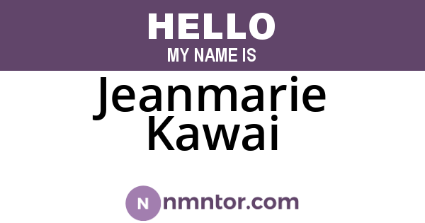 Jeanmarie Kawai