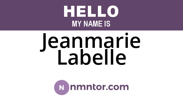 Jeanmarie Labelle