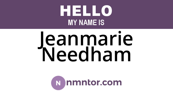 Jeanmarie Needham