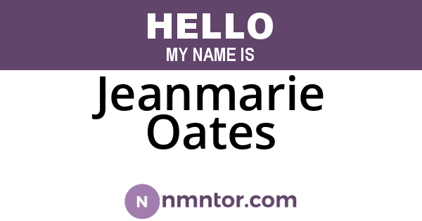 Jeanmarie Oates