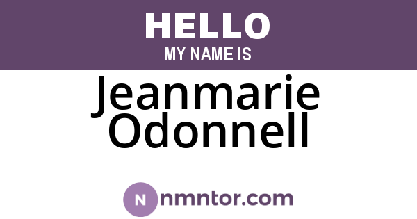 Jeanmarie Odonnell