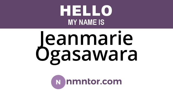 Jeanmarie Ogasawara