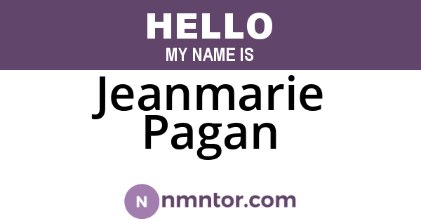 Jeanmarie Pagan