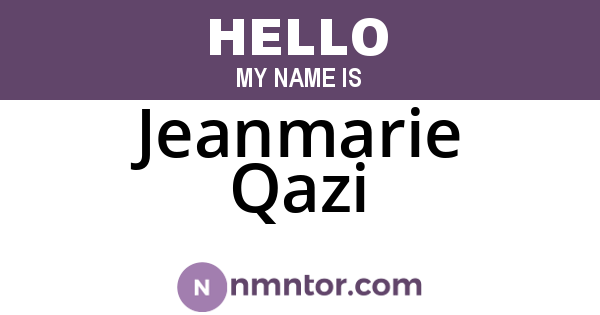 Jeanmarie Qazi