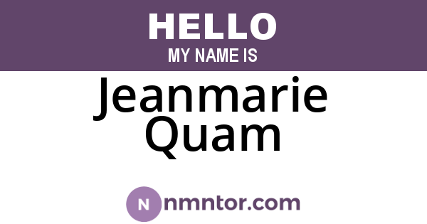 Jeanmarie Quam