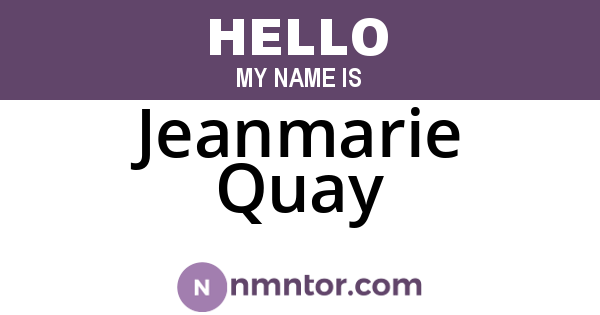 Jeanmarie Quay