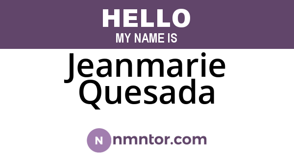 Jeanmarie Quesada