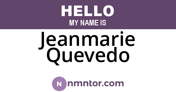 Jeanmarie Quevedo