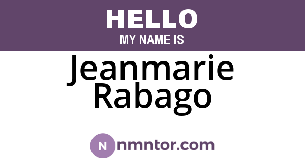 Jeanmarie Rabago