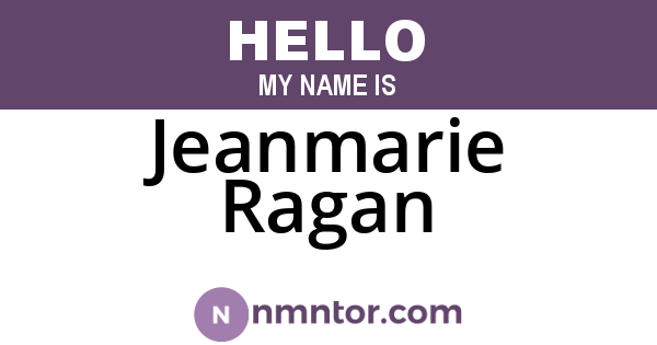 Jeanmarie Ragan