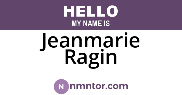Jeanmarie Ragin