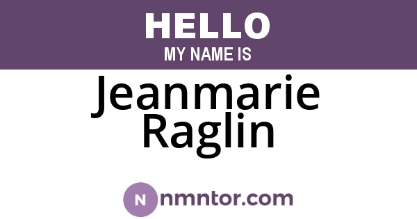 Jeanmarie Raglin