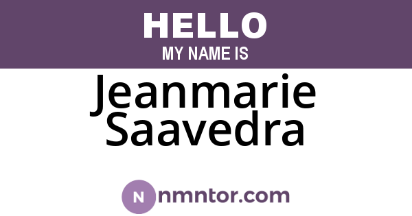 Jeanmarie Saavedra