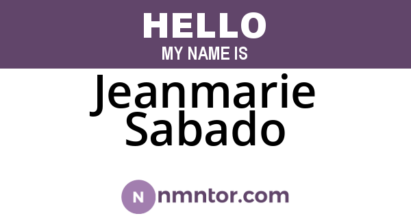 Jeanmarie Sabado