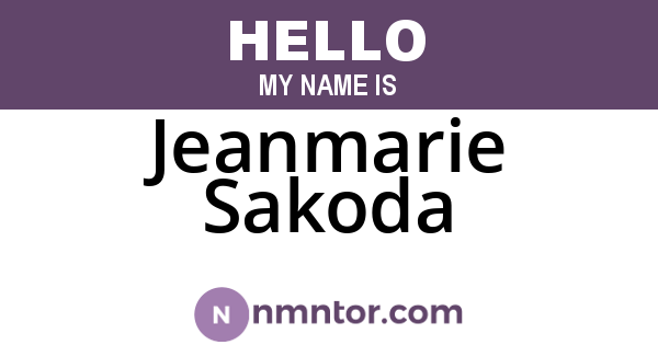Jeanmarie Sakoda