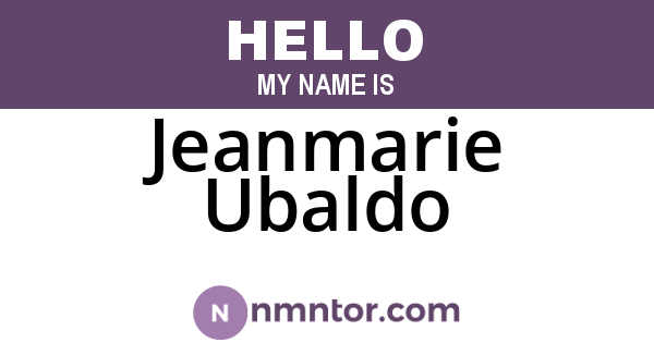 Jeanmarie Ubaldo