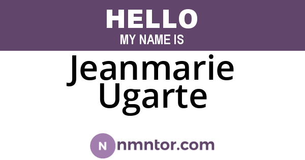 Jeanmarie Ugarte