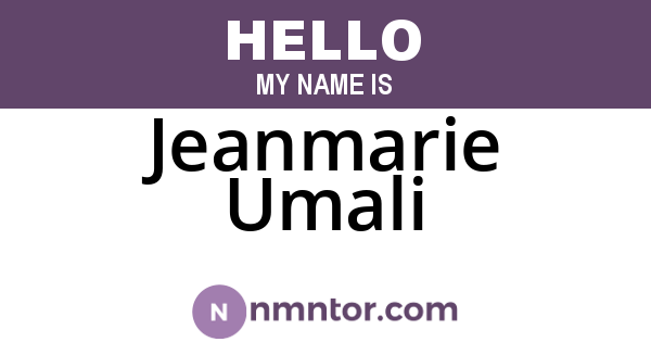 Jeanmarie Umali