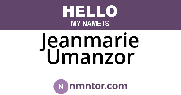 Jeanmarie Umanzor