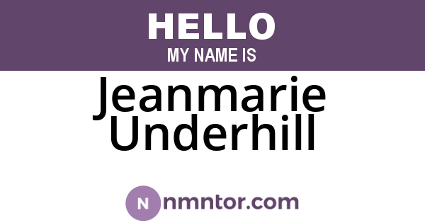 Jeanmarie Underhill