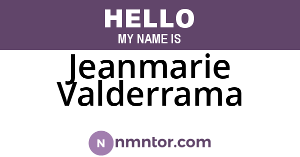 Jeanmarie Valderrama