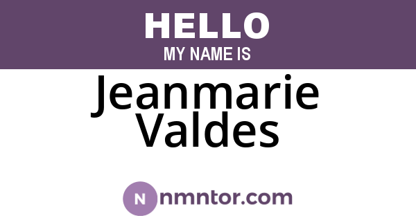 Jeanmarie Valdes