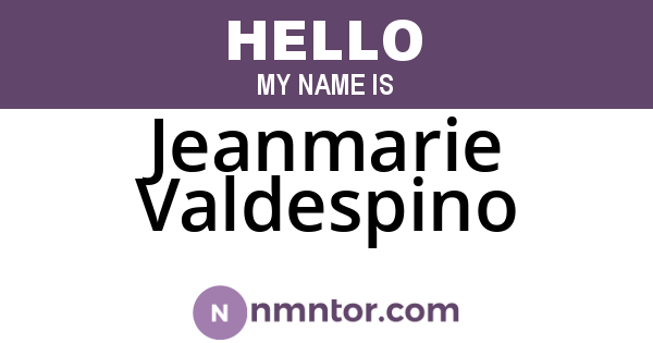 Jeanmarie Valdespino